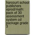 Harcourt School Publishers Eprod/Math: Pack Of 30 Assessment System Cd Package Grade 3