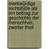 Merkwürdige Rechtsfälle als ein Beitrag zur Geschichte der Menschheit, Zweiter Theil