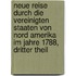 Neue Reise Durch die Vereinigten Staaten von Nord Amerika im Jahre 1788, dritter Theil