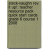 Steck-vaughn Rev It Up!: Teacher Resource Pack Quick Start Cards Grade 6 Course 1 2008 by Steck-Vaughn Company