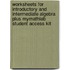 Worksheets for Introductory and Intermediate Algebra Plus Mymathlab Student Access Kit