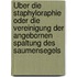 Über die Staphyloraphie oder die Vereinigung der angebornen Spaltung des Saumensegels