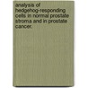 Analysis of Hedgehog-Responding Cells in Normal Prostate Stroma and in Prostate Cancer. by Charles M. Levine