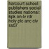 Harcourt School Publishers Social Studies National: 6pk On-lv Rdr Holy Plc Anc Civ Ss07
