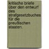 Kritische Briefe über den Entwurf des Strafgesetzbuches für die preußischen Staaten.