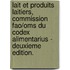 Lait Et Produits Laitiers, Commission Fao/oms Du Codex Alimentarius - Deuxieme Edition.