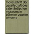 Monatschrift der Gesellschaft des Vaterländischen Museums in Böhmen, zweiter Jahrgang