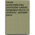 Neues systematisches Conchylien-Cabinet fortgesetzt durch J.h. Chemnitz. Sechster Band.