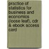 Practice of Statistics for Business and Economics (Loose Leaf), Cdr & eBook Access Card