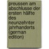 Preussen Am Abschlusse Der Ersten Hälfte Des Neunzehnter Jahrhanderts (German Edition)