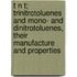 T N T; Trinitrotoluenes and Mono- and Dinitrotoluenes, Their Manufacture and Properties