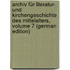 Archiv Für Literatur- Und Kirchengeschichte Des Mittelalters, Volume 7 (German Edition)