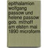 Epithalamion Wolfgang Passow und Helene Passow geb. Mithoff am elsten Mai 1890 microform