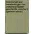 Forschungen Zur Brandenburgischen Und Preussischen Geschichte, Volume 5 (German Edition)