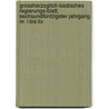 Grossherzoglich-badisches Regierungs-blatt, Sechsundfünfzigster Jahrgang, Nr. I Bis Lix door Baden Baden