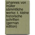 Johannes Von Müller Sämmtliche Werke: T. Kleine Historische Schriften (German Edition)