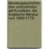 Literaturgeschichte des achtzehnten Jahrhunderts: Die englische Literatur von 1660-1770.