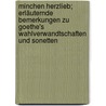 Minchen Herzlieb; erläuternde Bemerkungen zu Goethe's Wahlverwandtschaften und Sonetten by Hesse