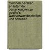 Minchen Herzlieb; erläuternde Bemerkungen zu Goethe's Wahlverwandtschaften und Sonetten door Hesse