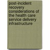 Post-Incident Recovery Considerations of the Health Care Service Delivery Infrastructure door Institute of Medicine