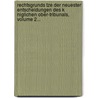 Rechtsgrunds Tze Der Neuesten Entscheidungen Des K Niglichen Ober-Tribunals, Volume 2... door Theodor Striethorst