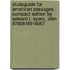 Studyguide For American Passages, Compact Edition By Edward L. Ayers, Isbn 9780618914067