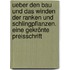 Ueber den bau und das winden der ranken und schlingpflanzen. Eine gekrönte preisschrift