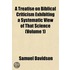 a Treatise on Biblical Criticism Exhibiting a Systematic View of That Science (Volume 1)