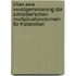 Über eine Verallgemeinerung der Schroeter'schen Multiplicationsformeln für Thetareihen
