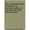 A Risk-Characterization Framework For Decision-Making At The Food And Drug Administration door Subcommittee National Research Council