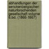 Abhandlungen Der Senckenbergischen Naturforschenden Gesellschaft Volume 6.Bd. (1866-1867)