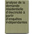 Analyse de la demande résidentielle d'électricité à partir d'enquêtes indépendantes