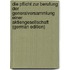 Die Pflicht Zur Berufung Der Generalversammlung Einer Aktiengesellschaft (German Edition)