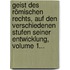 Geist Des Römischen Rechts, Auf Den Verschiedenen Stufen Seiner Entwicklung, Volume 1...