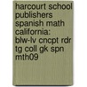 Harcourt School Publishers Spanish Math California: Blw-Lv Cncpt Rdr Tg Coll Gk Spn Mth09 door Hsp