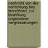 Nachricht von der Vorrichtung bey Fernröhren, zur Bewirkung ungemeiner Vergrösserungen.