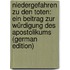 Niedergefahren Zu Den Toten: Ein Beitrag Zur Würdigung Des Apostolikums (German Edition)