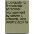 Studyguide For Fire Service Personnel Management By Steven T. Edwards, Isbn 9780135126776