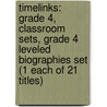 Timelinks: Grade 4, Classroom Sets, Grade 4 Leveled Biographies Set (1 Each of 21 Titles) door McGraw-Hill