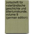 Zeitschrift Für Vaterländische Geschichte Und Altertumskunde, Volume 9 (German Edition)
