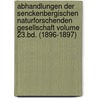 Abhandlungen Der Senckenbergischen Naturforschenden Gesellschaft Volume 23.Bd. (1896-1897) by Senckenbergische Naturforschende Gesellschaft