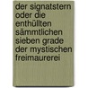 Der Signatstern oder die enthüllten sämmtlichen sieben Grade der mystischen Freimaurerei door Johann Christoph Von Woellner