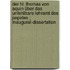 Der hl. Thomas von Aquin über das unfehlbare Lehramt des Papstes ; Inaugural-Dissertation