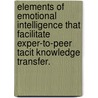 Elements of Emotional Intelligence That Facilitate Exper-To-Peer Tacit Knowledge Transfer. door Catherine M. Berry