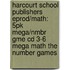 Harcourt School Publishers Eprod/Math: 5Pk Mega/Nmbr Gme Cd 3-6 Mega Math The Number Games