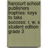 Harcourt School Publishers Trophies: Keys To Taks Success: R, W, S Student Edition Grade 3