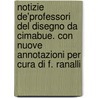 Notizie de'Professori del Disegno Da Cimabue. Con Nuove Annotazioni Per Cura Di F. Ranalli by Filippo Baldinucci