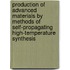 Production of Advanced Materials by Methods of Self-Propagating High-Temperature Synthesis