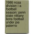 1986 Ncaa Division I-A Football Season: Penn State Nittany Lions Football Under Joe Paterno