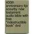 400Th Anniversary Kjv Scourby New Testament Audio Bible With Free "Indestructible Book" Dvd